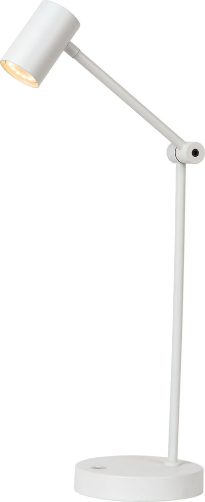 Lucide tipik - lámpara de escritorio recargable - batería recargable - LED 3 stepdim - 1x3w 2700k - blanco