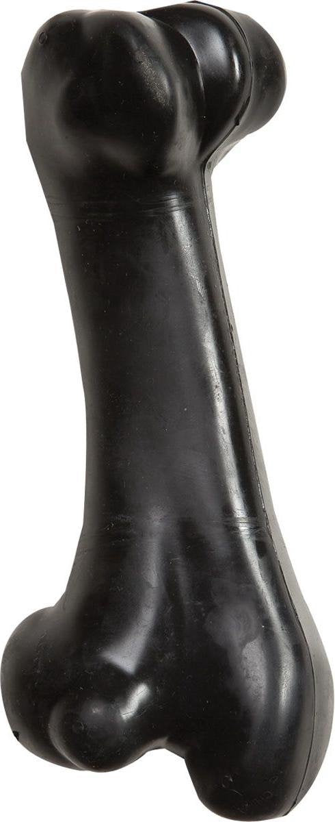 Giocattolo per cani Flamingo - Osso di gladiatore nero l (19 cm) - forte giocattolo da masticare per cani - Osso di gomma resistente