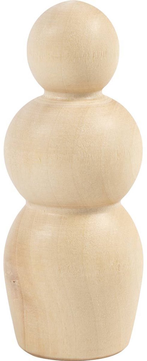 Figura in legno Creativ Company, forma a clessidra, h: 7,5 cm, 5 pezzi 1 scatola