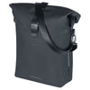 Boba de hombro de bicicleta lateral Basil Soho Mik - Negro, impermeable, PU, ​​Nordlicht LED, 17L