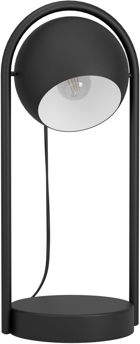 Eglo murnia tafellamp - e14 - h 43 cm - aluminium - zwart|wit