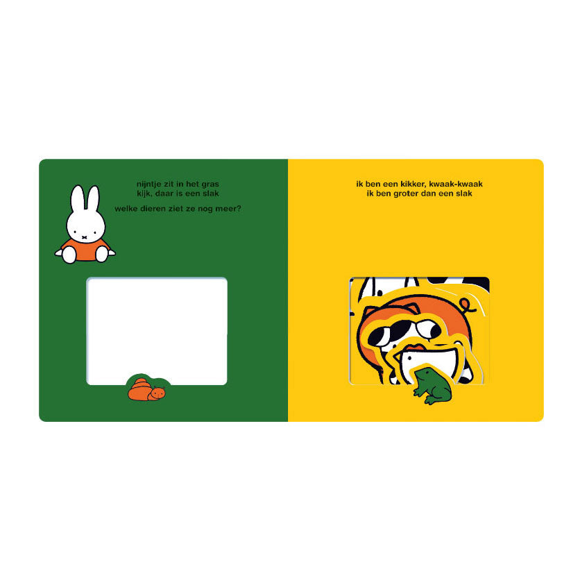 Central book house Miffy see-through book, animals small and large
