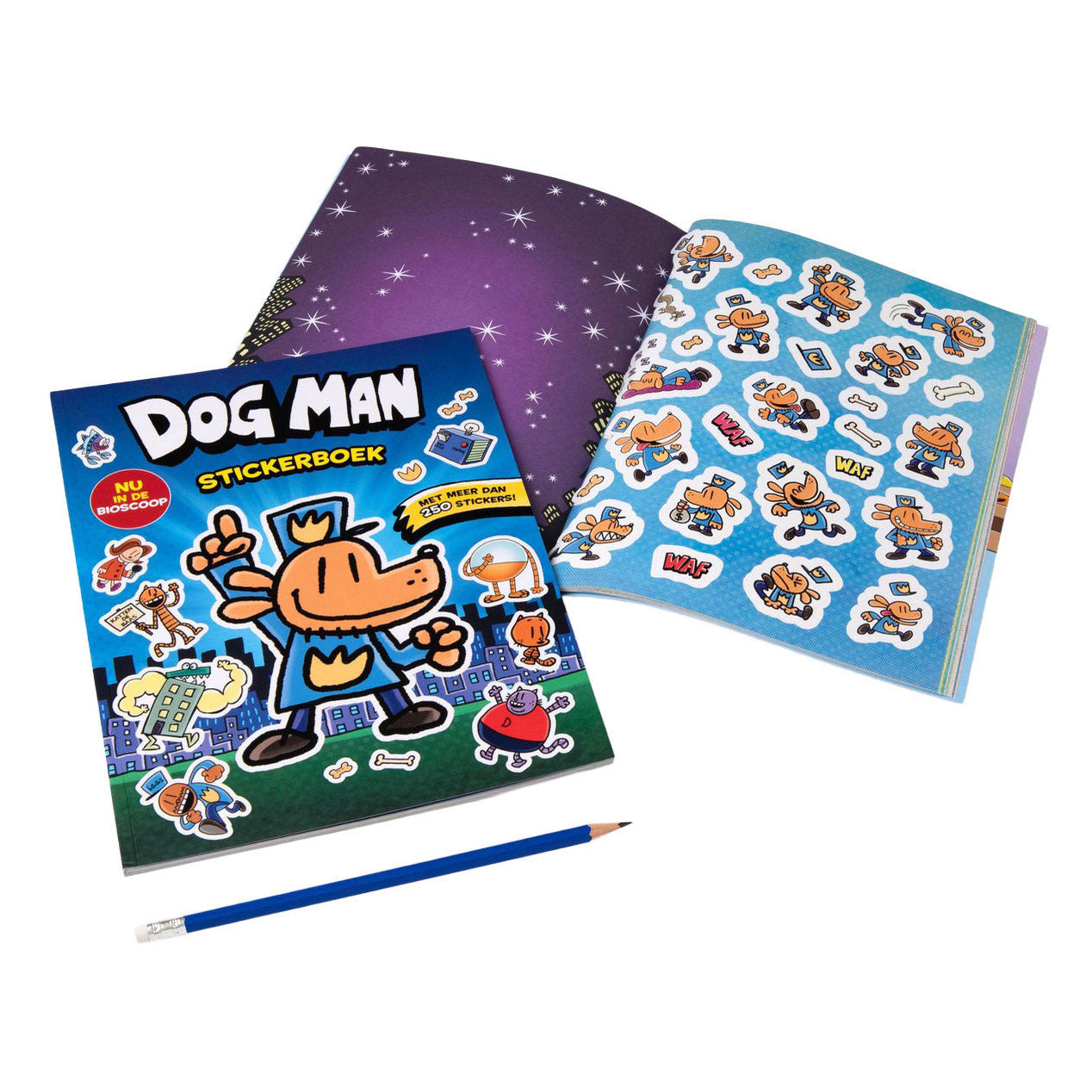 Book Dog Man Stickerboek