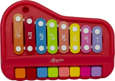 Xilofono di musica introduttiva con rosso piano