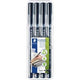 Pennarello permanente ohp staedtler lumocolor nero 4 pezzi