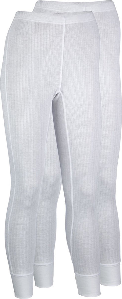 Pantalones térmicos Avento - mujeres - paquete de 2 - blanco - talla 42