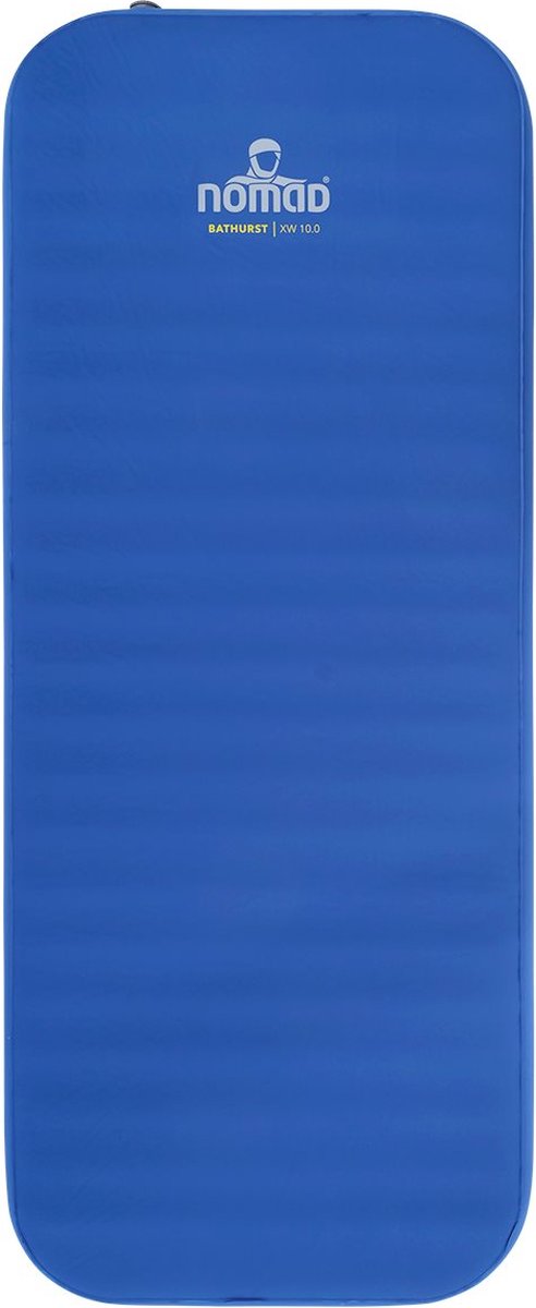 Colchoneta para dormir Nomad ® bathurst 10.0 xw autoinflable | 198x76 | 10 m de espesor | azul | ligero | camping confort | incluye funda