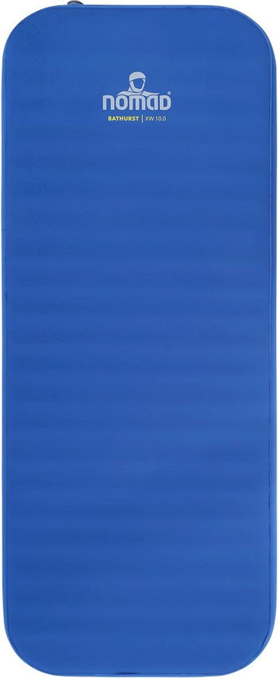 Nomad ® bathurst 10.0 xw sleeping mat self-inflating | 198x76 | 10 m thickness | blue | lightweight | comfort camping | incl cover