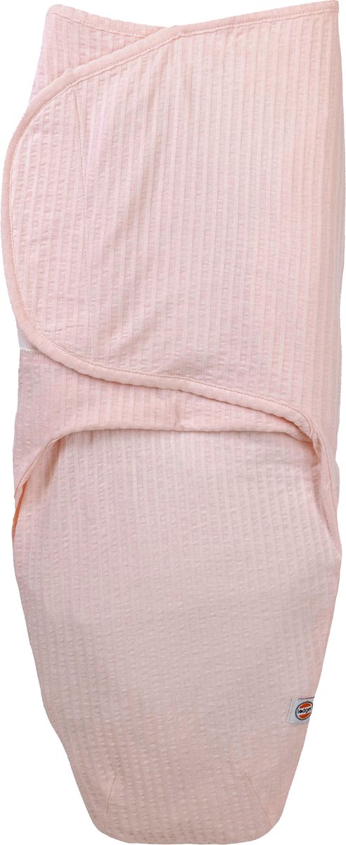 Lodger Bundler - saco de dormir envolvente - rosa - 0,3 tog - 60 cm (0-4 m) - algodón seersucker - manta envolvente