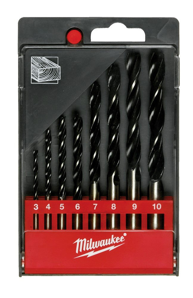 Milwaukee accessoires set houtboren in kunststof cassette (8-delig) - 4932352466