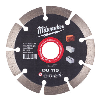 Milwaukee accesorios disco de corte diamantado du 115 - 4932399521