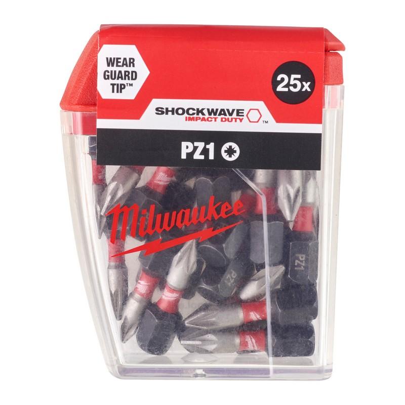Milwaukee accessoires shockwave gen ii pz1 25mm 25stuks - 4932430861