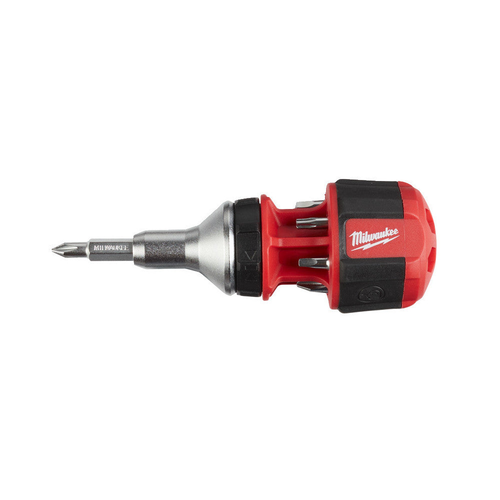 Milwaukee accessoires 8 in 1 compact ratcheting multi-bit schroevendraaier - 1pc - 4932471868