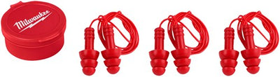 Accessori Milwaukee tappi per le orecchie riutilizzabili con cordino | 3 pezzi - 4932471904