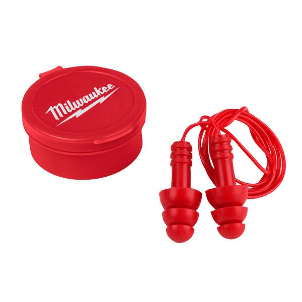 Milwaukee accesorios tapones para los oídos reutilizables con cordón | 3 piezas - 4932471904