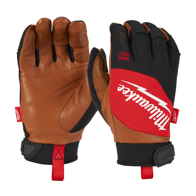 Accessori Milwaukee guanti da lavoro in pelle ibrida - xl 10 | 1 paio - 4932471914