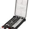 Milwaukee accessoires metrische 3 8 ratel + doppen set (32-delig) in packout compact slim organiser - 4932478813