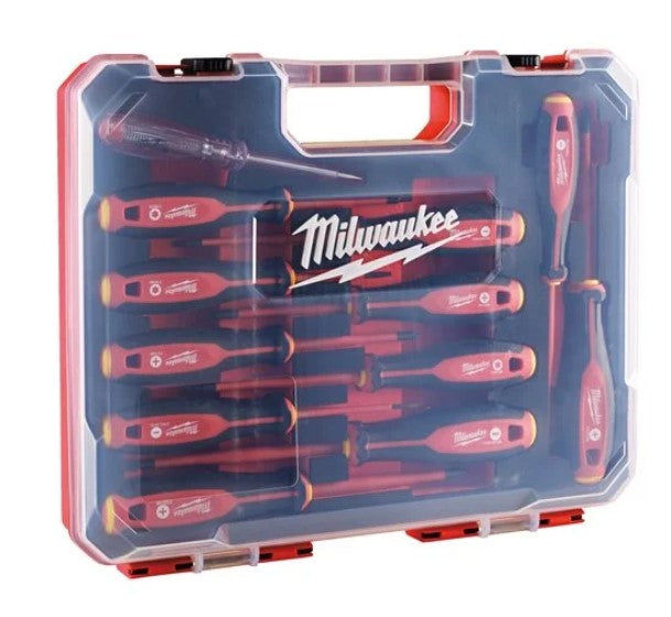 Milwaukee accesorios juego de destornilladores vde de tres lóbulos - 12 piezas - 4932479095