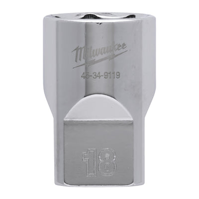 Milwaukee accessoires 1 2 dop metrisch - 18 mm - 4932480016