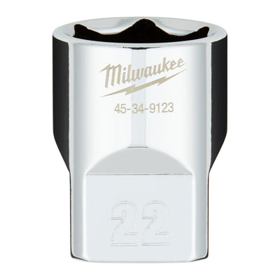 Milwaukee accessoires 1 2 dop metrisch - 22 mm - 4932480020