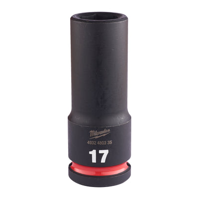 Milwaukee accessoires shockwave krachtdop 1 2 lang 17 mm | 1 stuk - 4932480335