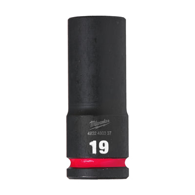 Milwaukee accessoires shockwave krachtdop 1 2 lang 19 mm | 1 stuk - 4932480337