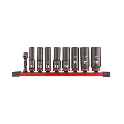 Accesorios Milwaukee 3 8 | casquillo de impacto profundo | conjunto | 9 piezas - 4932480455