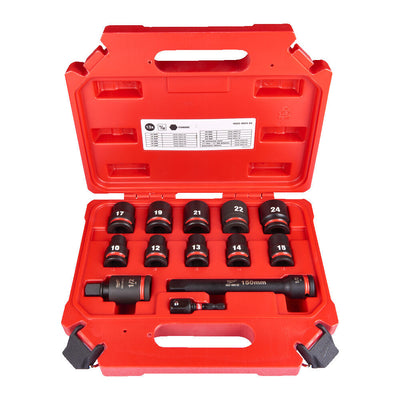 Milwaukee accessoires shockwave dop hex 1 2 | kort set-13st. | 4932480456