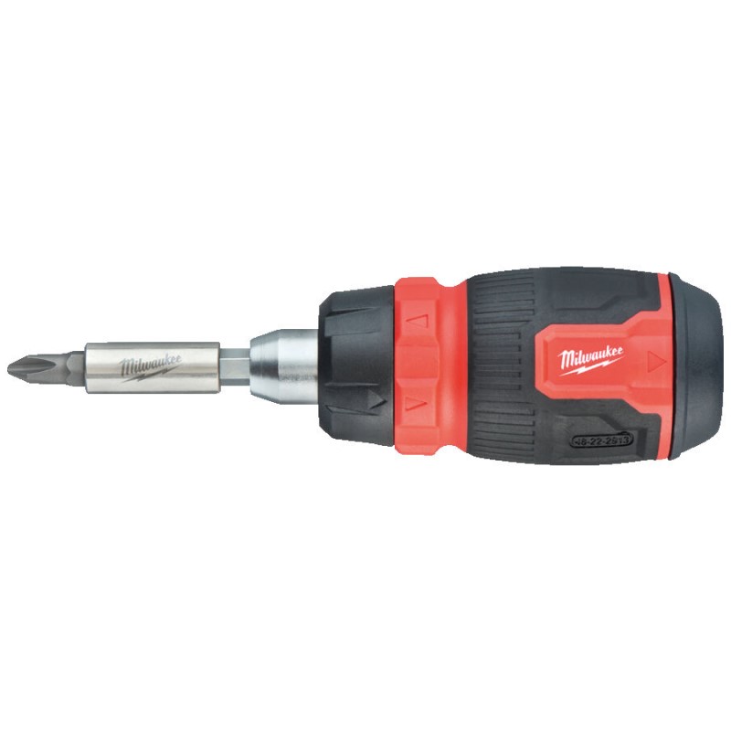 Accessori Milwaukee cacciavite multi-bit 8 in 1 a cricchetto compatto - 4932480581