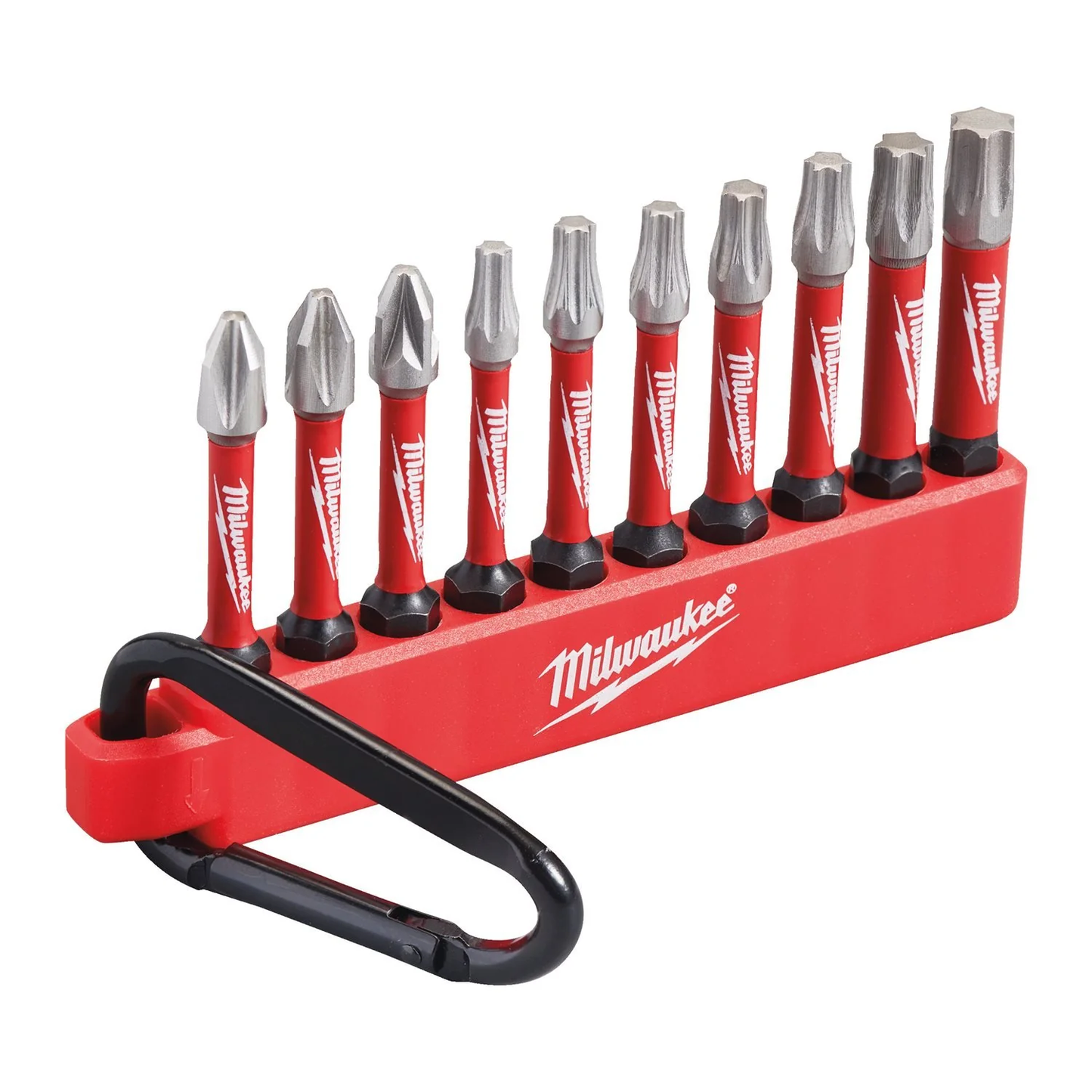 Accessori Abi Milwaukee carner 10 pezzi punte shockwave - 4932480941