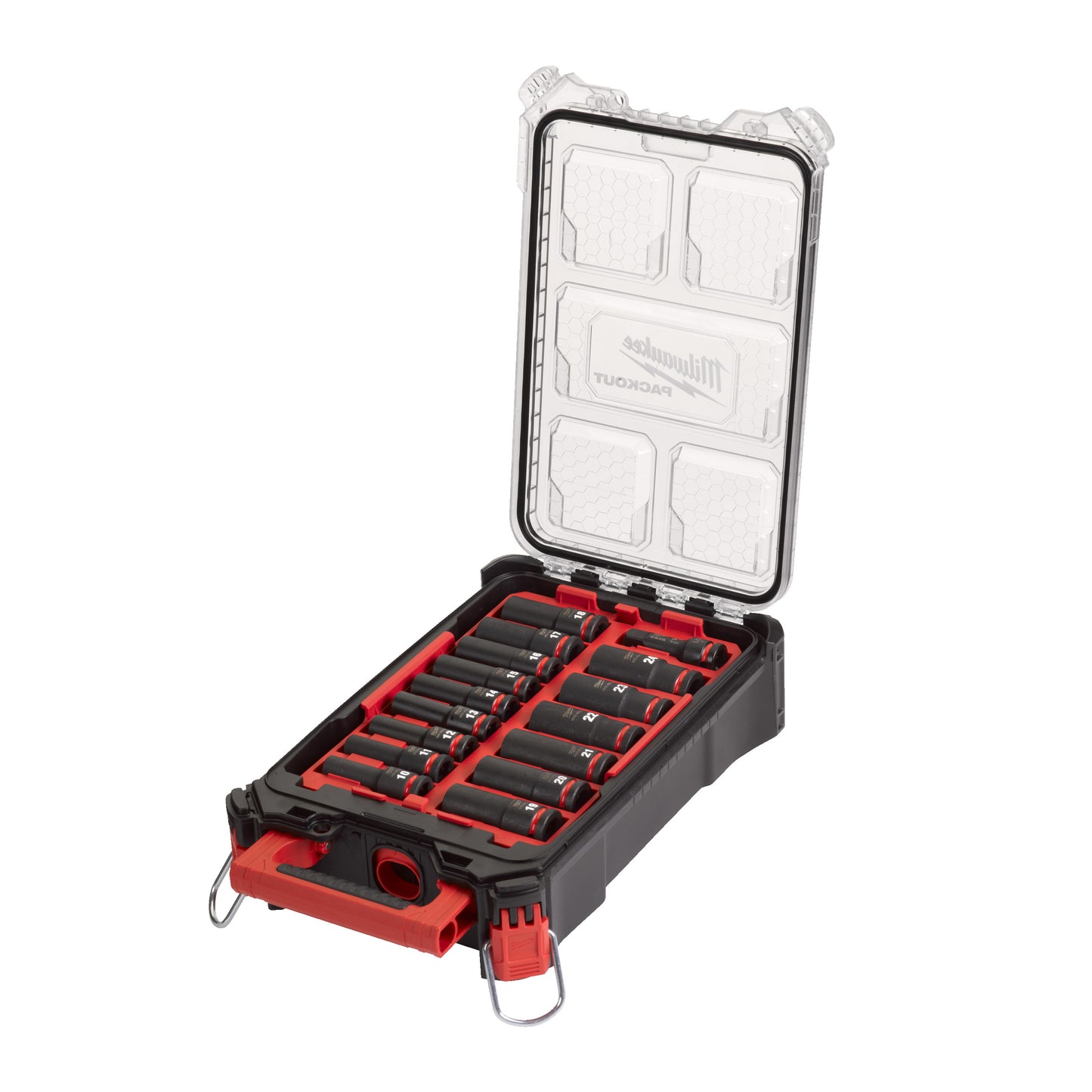 Set di prese Imp milwaukee 1 2 packout act - Set di prese da 16 pezzi packout™ shockwave™ 1 2 lungo (16 pezzi) - 4932480943