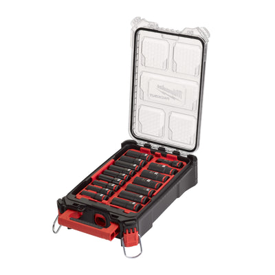 Milwaukee 1 2 packout impact socket set - 16 pc doppenset packout™ shockwave™ 1 2 lang (16-delig) - 4932480943