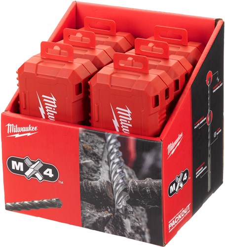 Set di punte Milwaukee sds-plus m2 | confezione facile da 10 pezzi - 4932492117