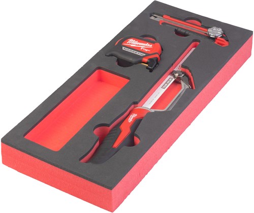 Accessori Milwaukee set per taglio e misurazione inserti in schiuma (3 pezzi) (4932464602 48221961 48220012) - 4932493252