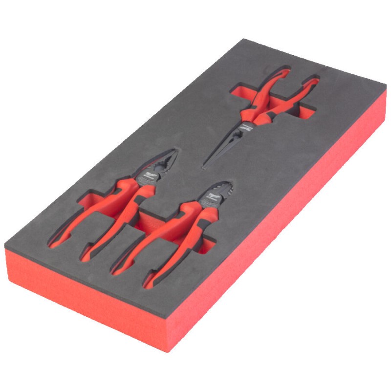 Set di pinze per inserti in schiuma Milwaukee accessori (3 pezzi) (4932492462 4932492463 4932492465) - 4932493256