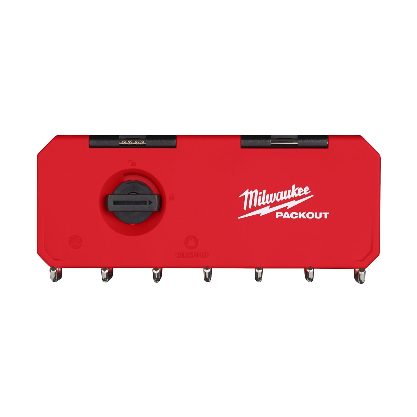 Milwaukee packout fila de ganchos pequeños packout™ fila de ganchos angostos - 4932493384