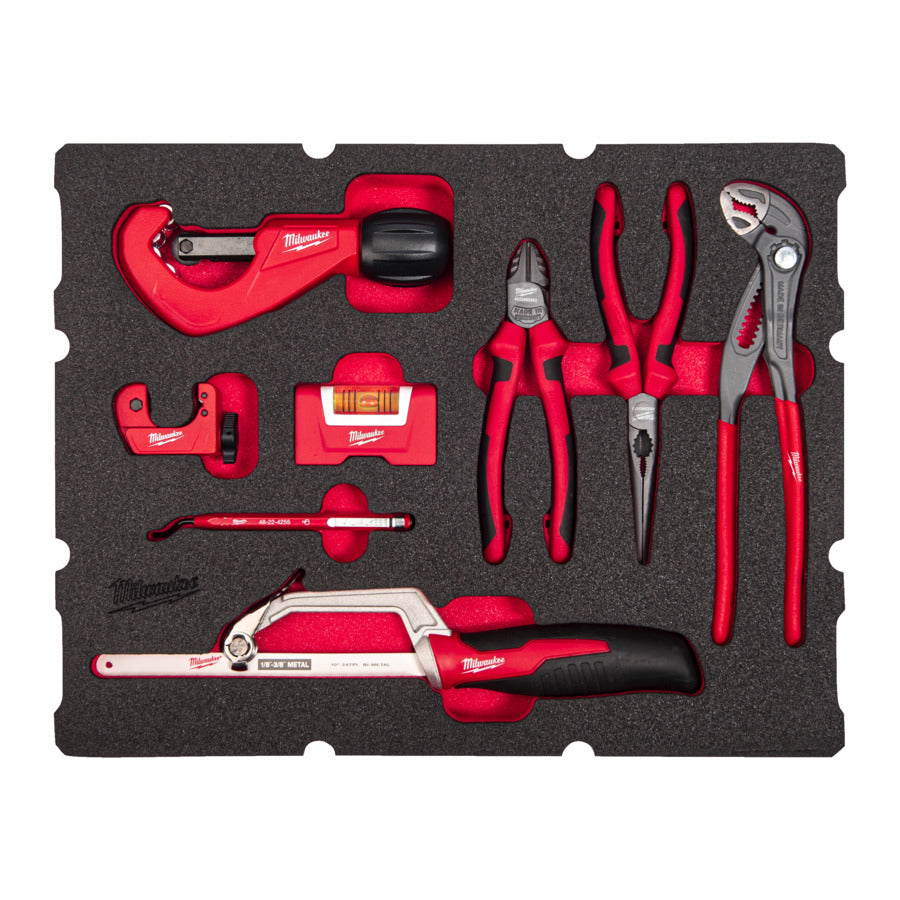 Inserción de espuma Milwaukee adecuada para todas las cajas de herramientas Packout™ con cajones de fontanero | 8 piezas - 4932493639