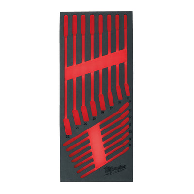 Ty Milwaukee EMP Juego de llaves de cabeza flexible Maxbite de 15 piezas Inserto de espuma Anillo de incrustación de espuma vacía Juego flexible de llaves de trinquete Max Bite™ (15 piezas) - 4932493667