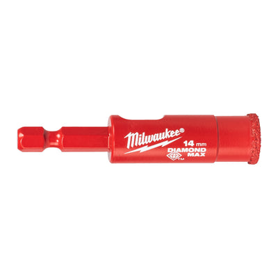Trapano per piastrelle Milwaukee | diamante max™ | 1 4 bagnato asciutto | 14mm 1 4 esagonale - 4932498346