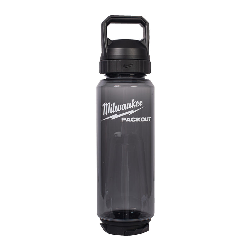 Bottiglia in plastica Milwaukee packout™ con tappo | 1005ml| nero - 4932498640