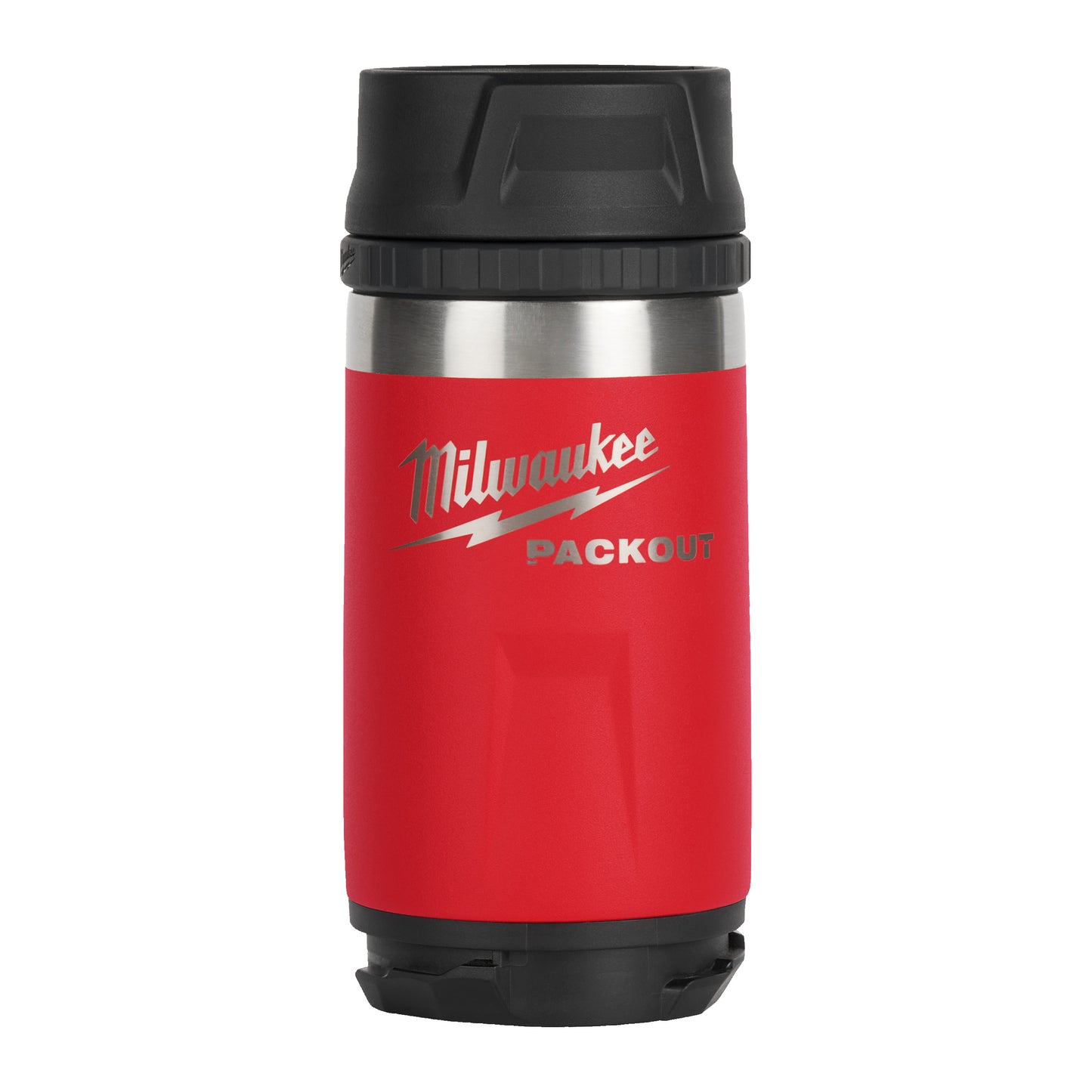 Botella Milwaukee packout™ con tapón para beber | 355ml | rojo - 4932498977