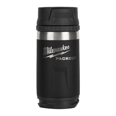 Botella Milwaukee packout™ con tapón para beber | 355ml | negro - 4932498978