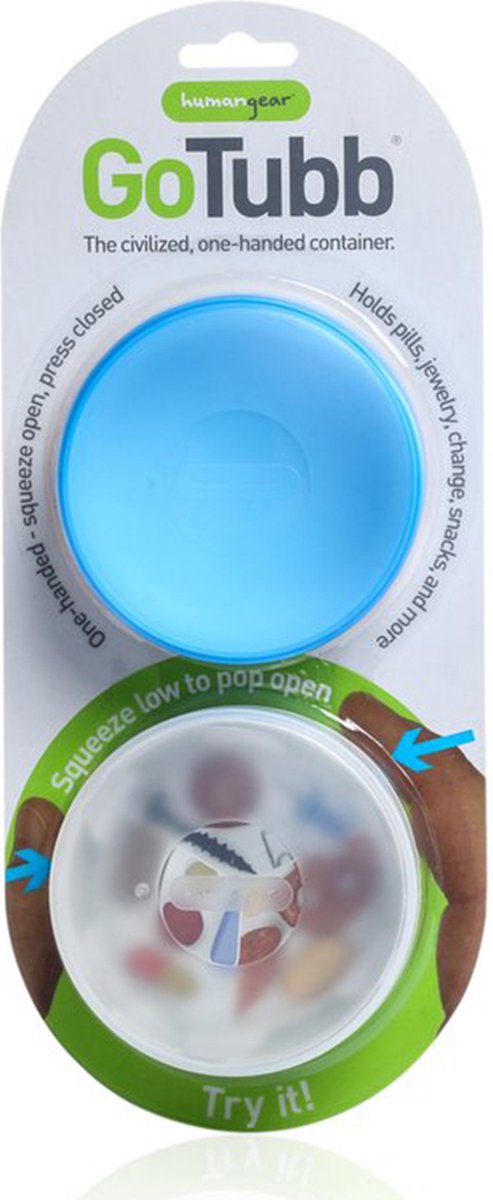 Human gear gotubb 2-pack grande - cajas de almacenamiento para viajes - sin BPA