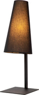Lucide gregory - lampada da tavolo - 1xe27 - nera