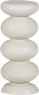 Woood brilo bijzettafel - metaal - creme - 69x29x29