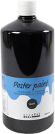 Creativ company pintura tempera mate, negro, 1000 ml 1 botella