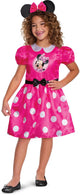 Travestimento disney rosa minnie mouse basic plus costume bambina m (7-8 anni)