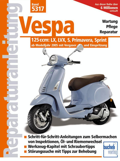 Bucheli-verlag reparatie-instructies book repair instructions vespa 125lx lvx s