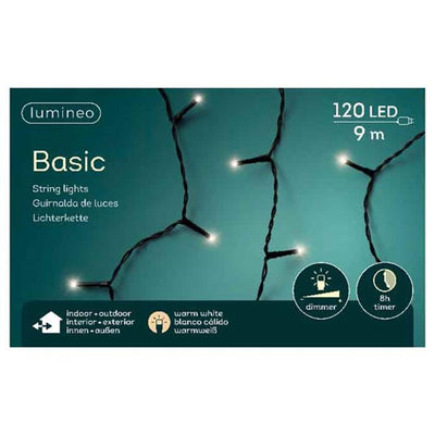 Lumineo luces navideñas basic 120l blanco cálido