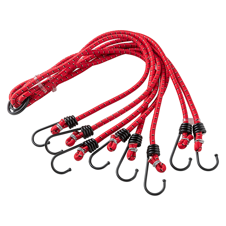Mack 1006829 - correa elástica 8 ganchos roja | 5 piezas